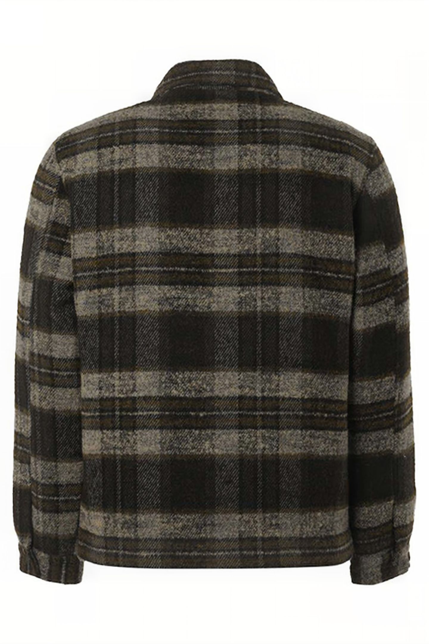JACKET SHORT FIT KNITTED CHECK WITH WOOL BLACK 6