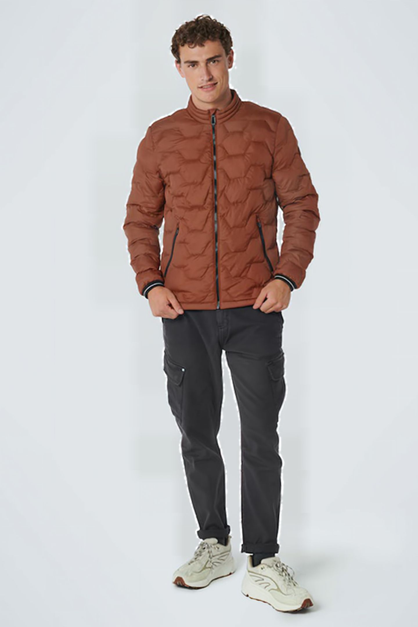 JACKET SHORT FIT PADDED BRANDY 4