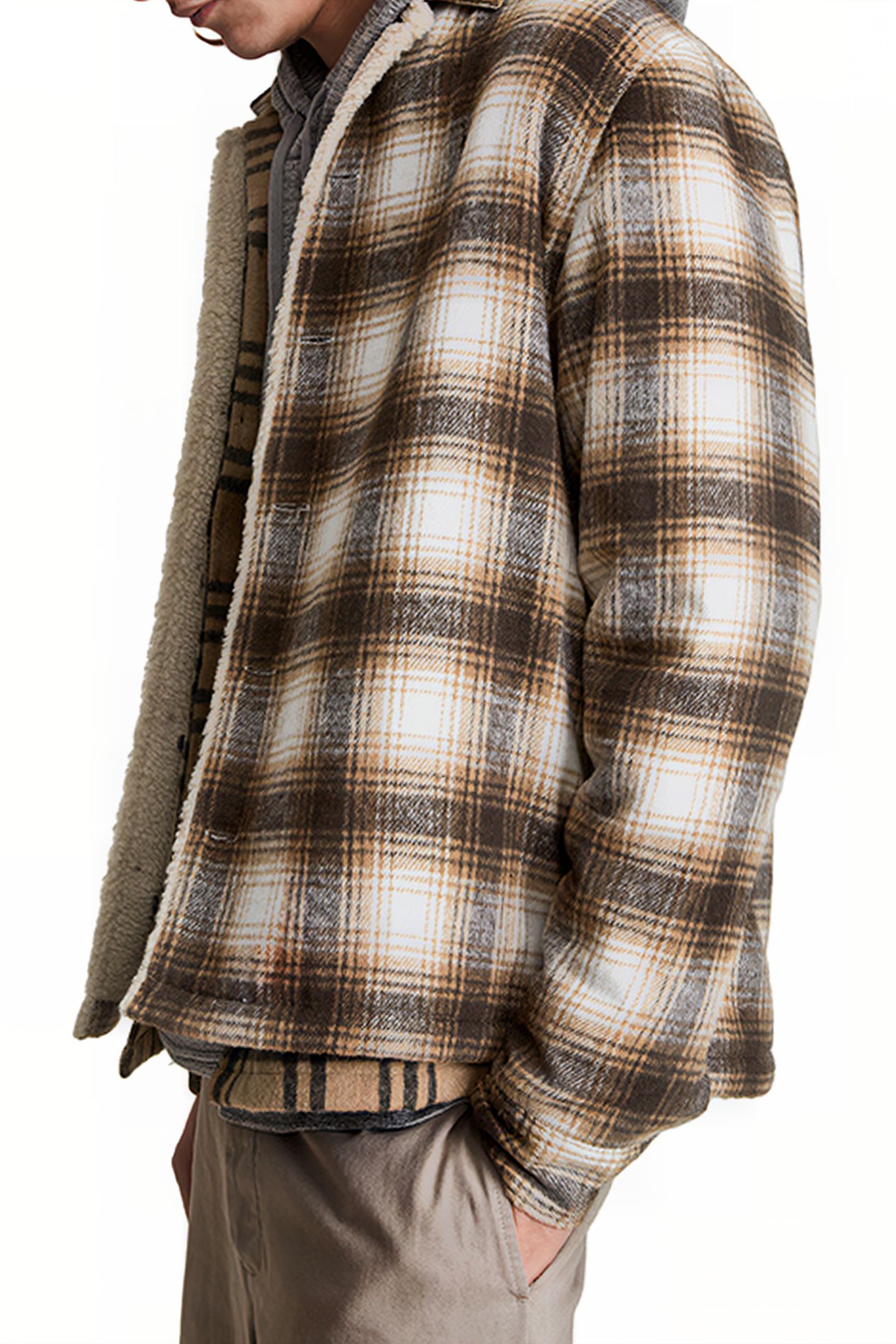 EASTFORK JACKET WHITE/BROWN 4