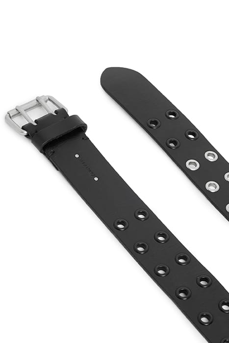 ALANNAH MIX BELT MATTE BLACK/NICKEL 4