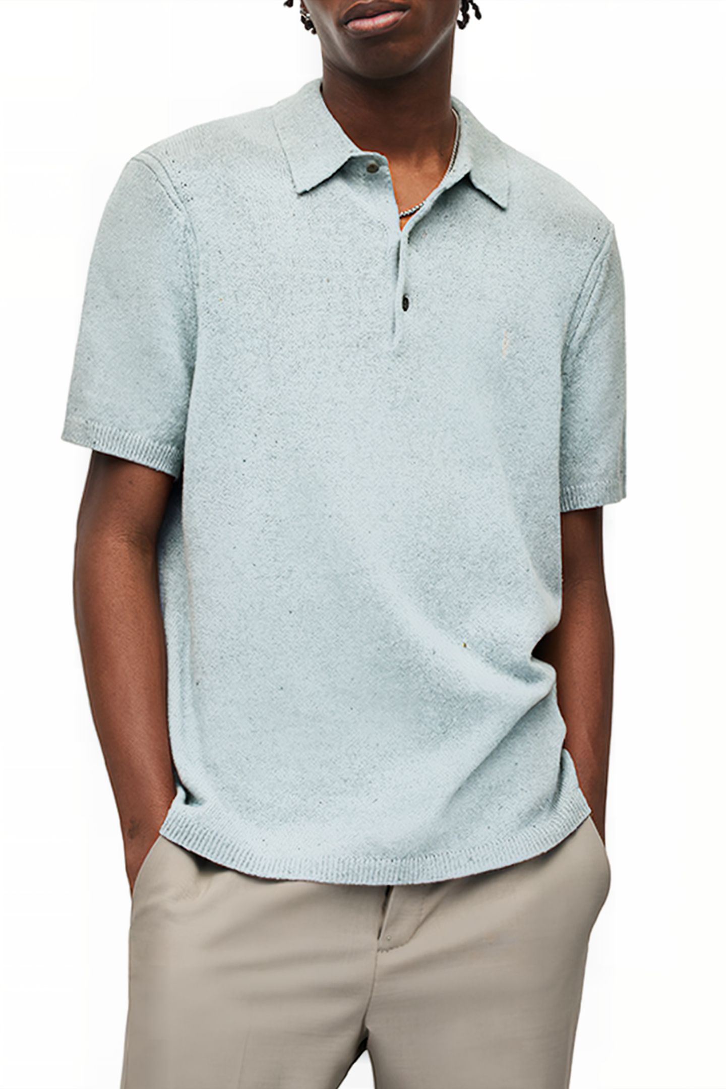 BRICE SS POLO DENIM BLUE MARL 5