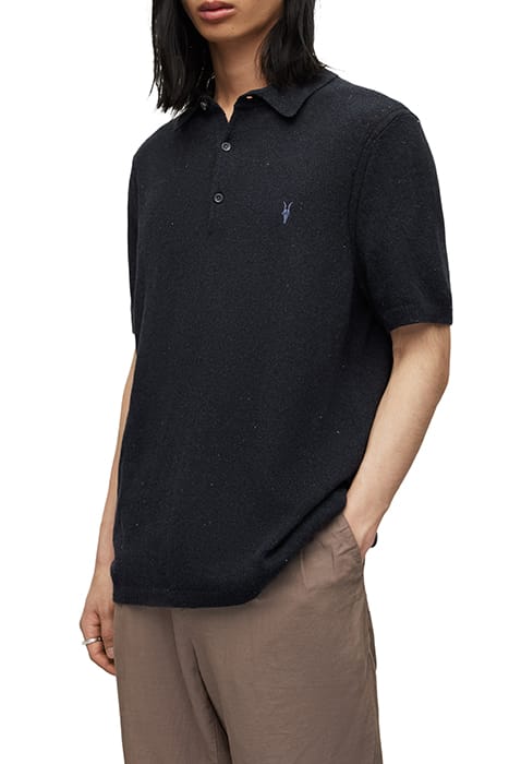 BRICE SS POLO CINDER BLACK MARL 1