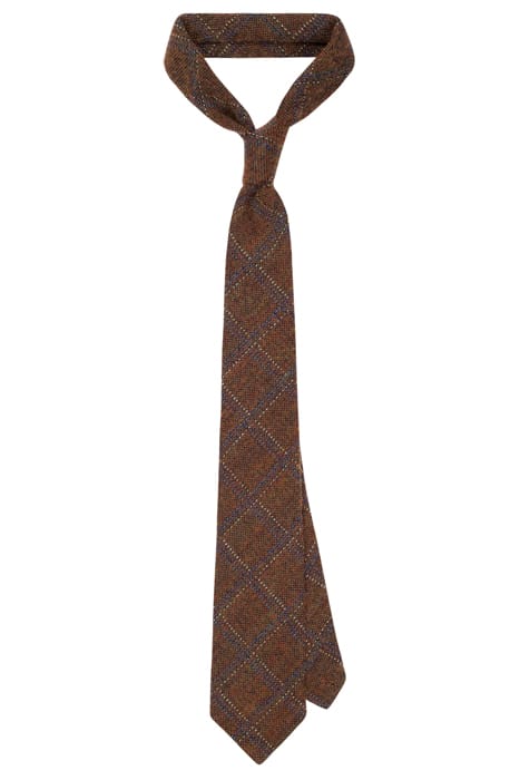 ORANGE CHECK TIE 1