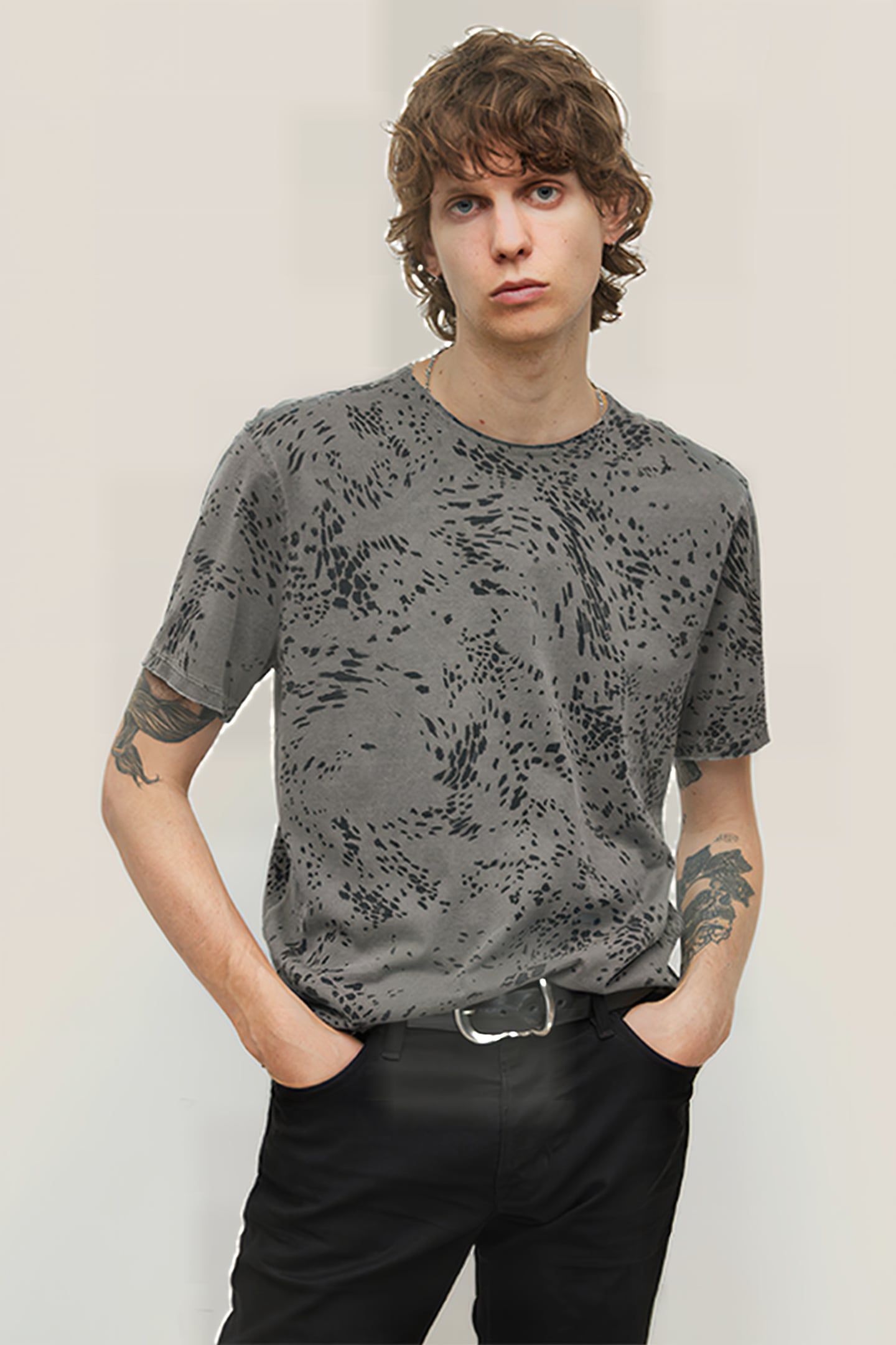 HESTER SS SWIRLING CHEETAH CREW GREY 1