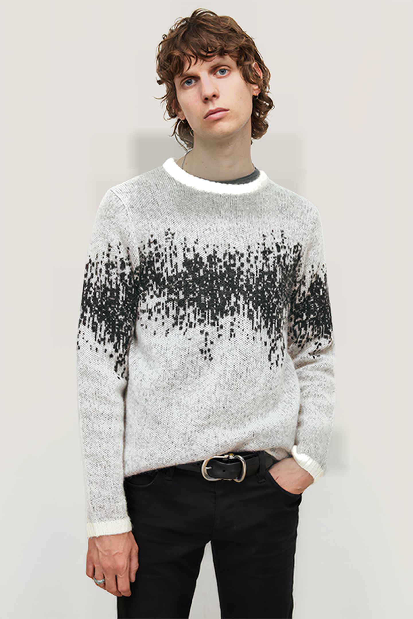 STERLING LS HEARTBEAT MOHAIR CREW WHITE 1