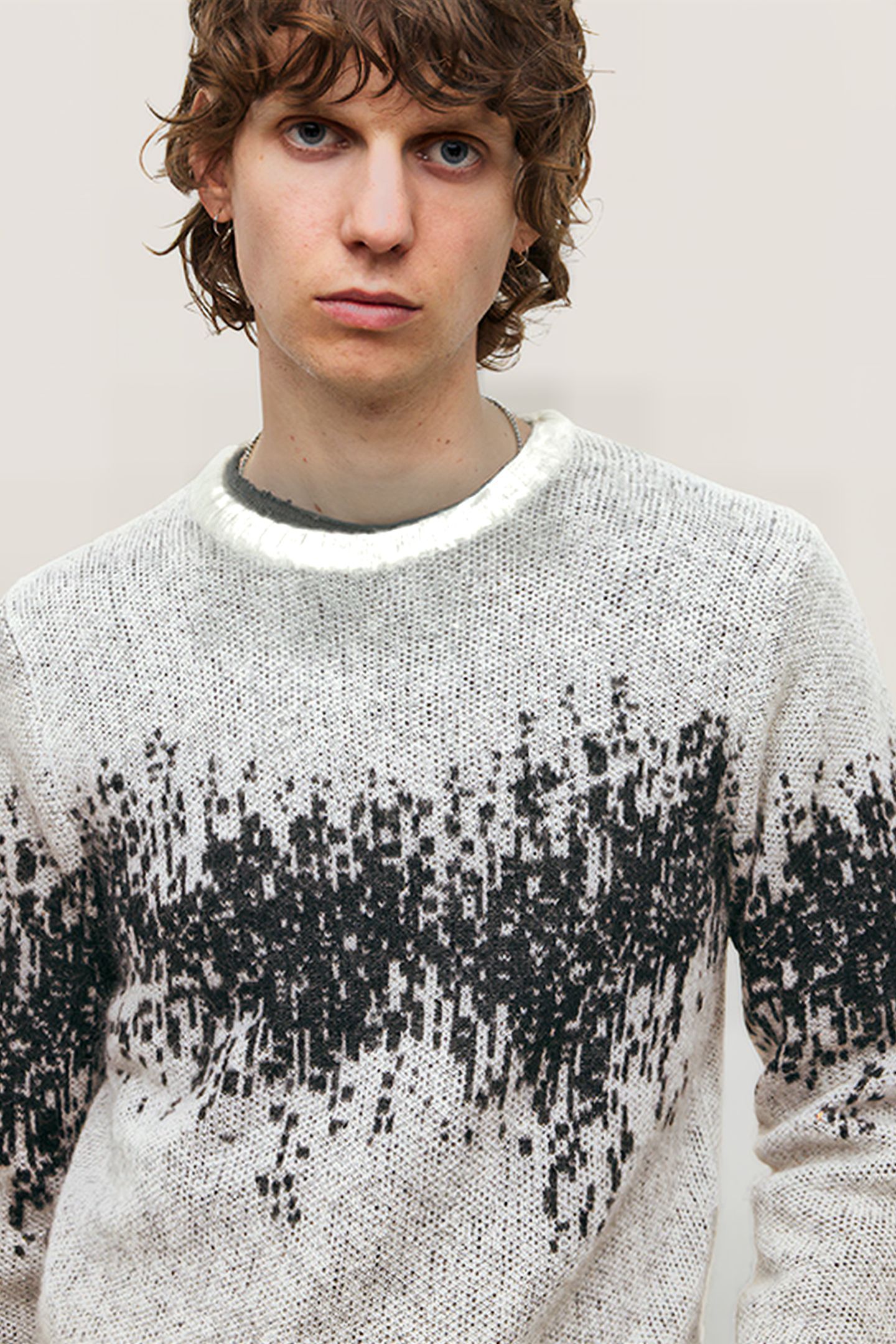 STERLING LS HEARTBEAT MOHAIR CREW WHITE 5