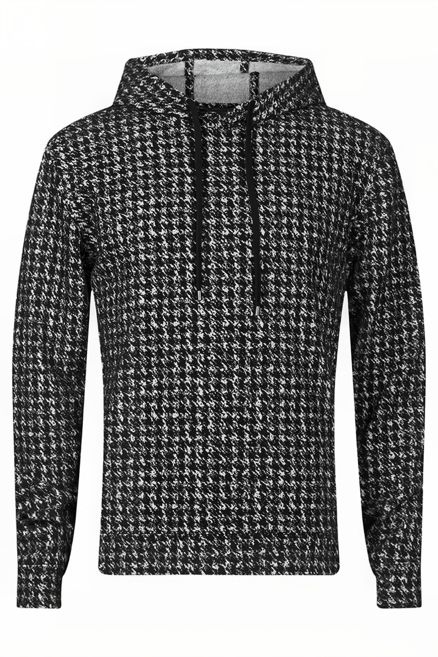 DELANCEY REGULAR FIT LS POP-UP HOODIE BLACK 4
