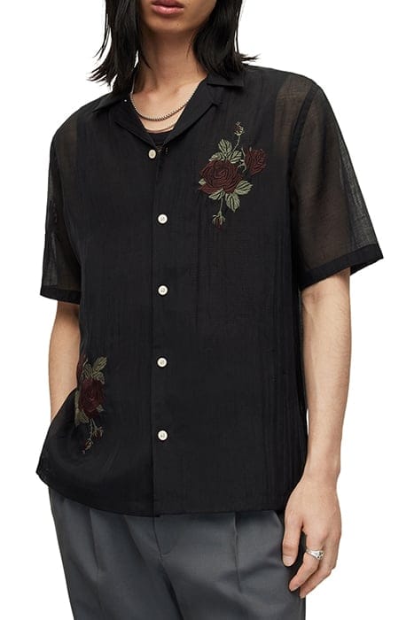 WILDROSE SS SHIRT JET BLACK 1
