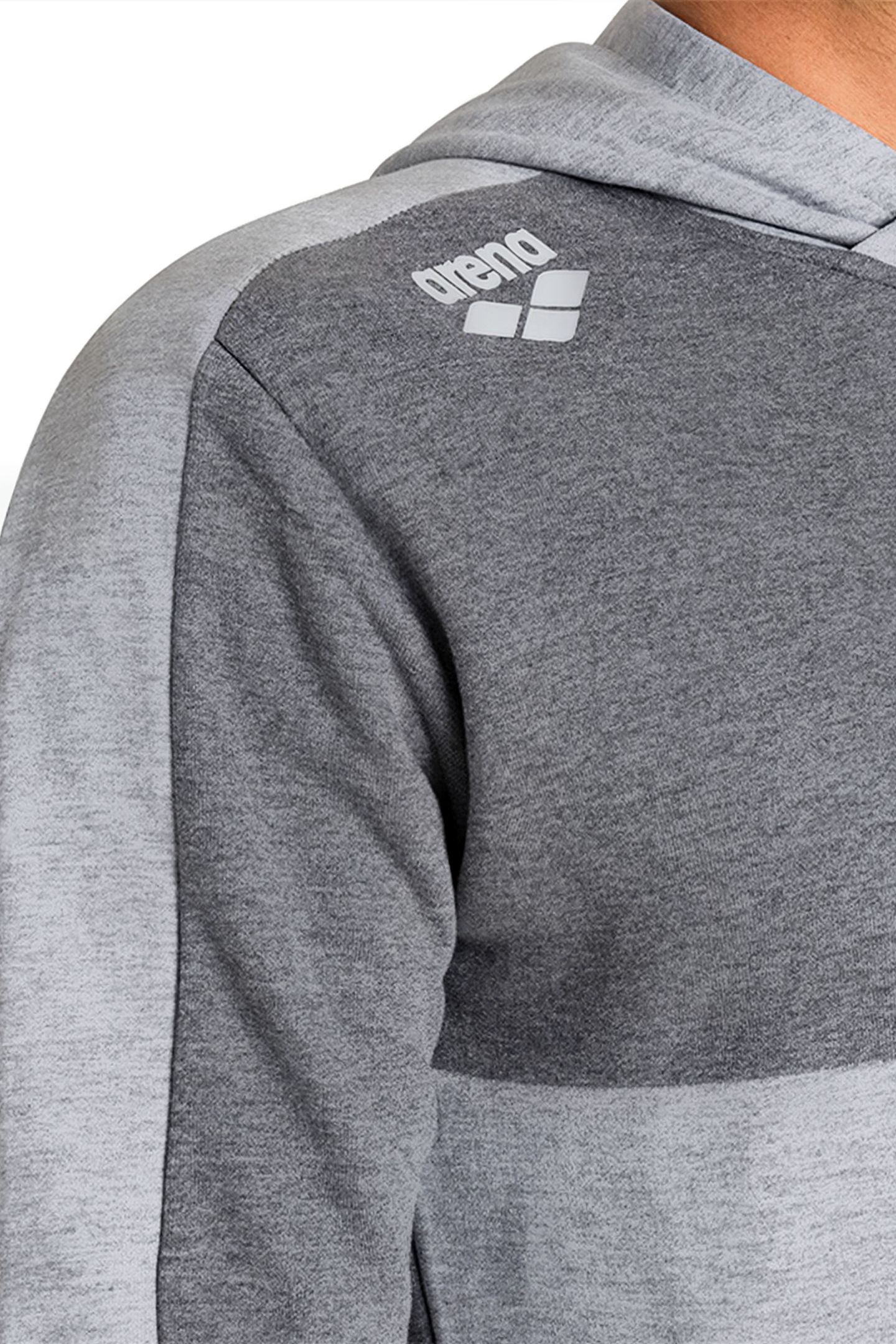 UNISEX TE HOODED SWEAT MEDIUM GREY MELANGE DARK G 9