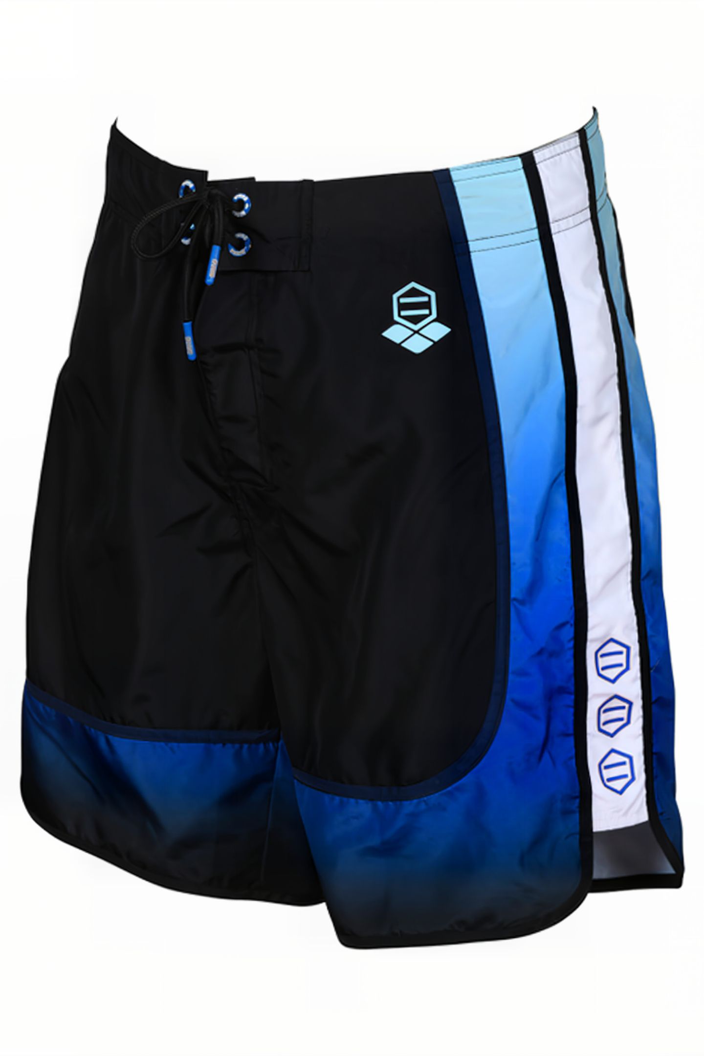 M NETTUNO BERMUDA BLACK NEON BLUE MULTI WHIT 6