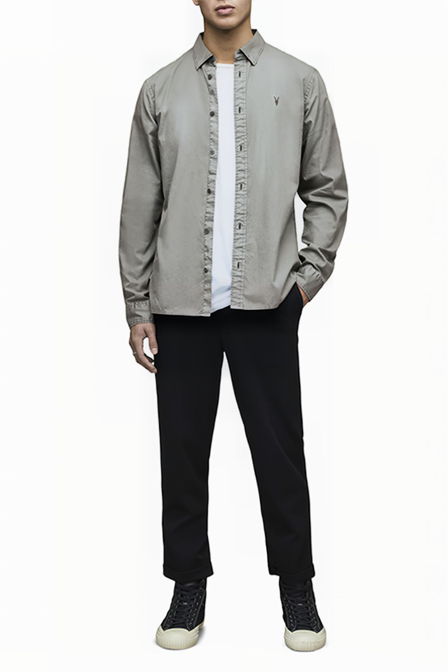 HAWTHORNE LS SHIRT STEREO GREY 3