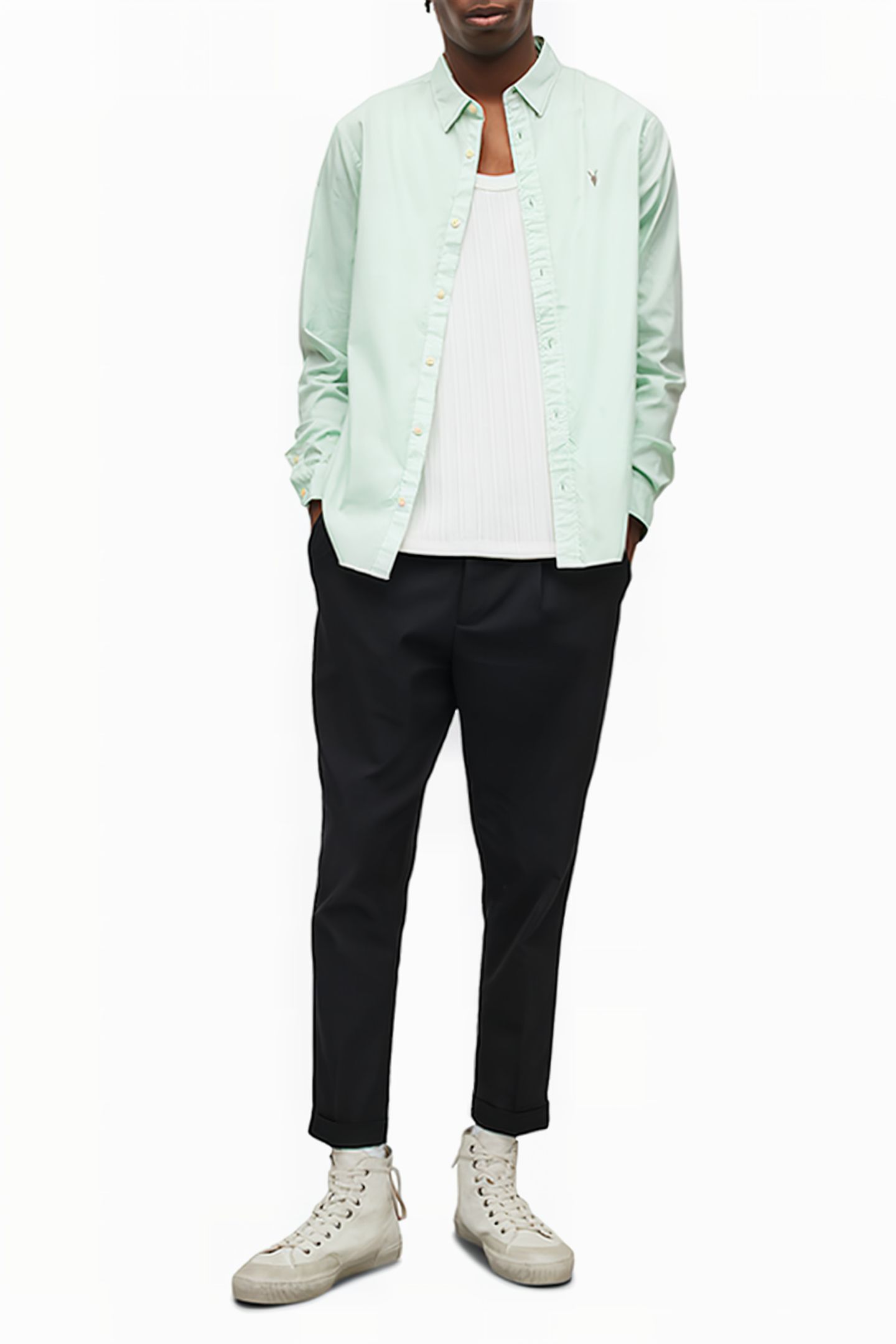HAWTHORNE LS SHIRT AQUATIC BLUE 3