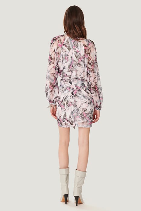 PAOLINA DRESS IN GREY/ECRU/PINK DRESS 2