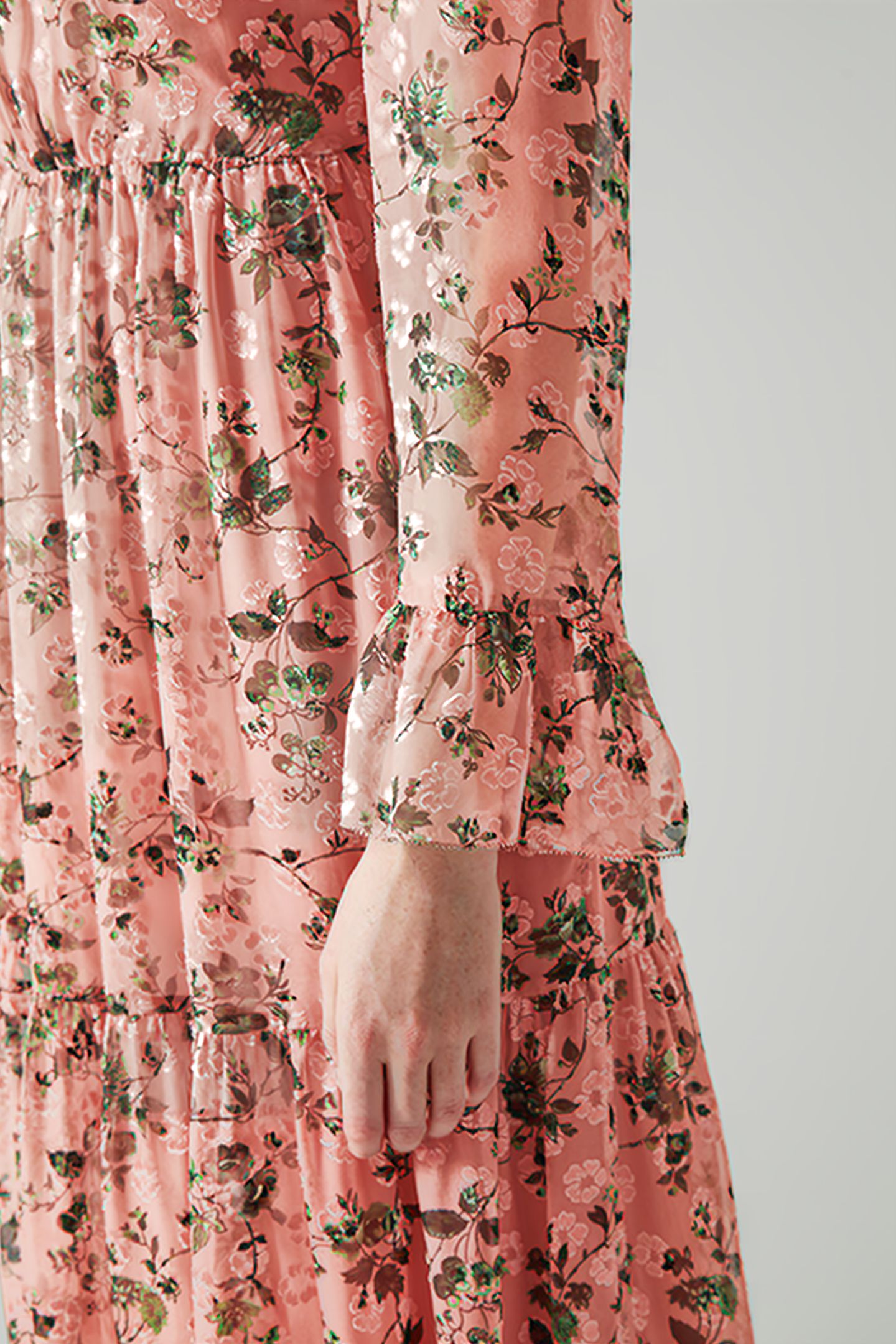 SWINTON MIDI DRESS PINK 3