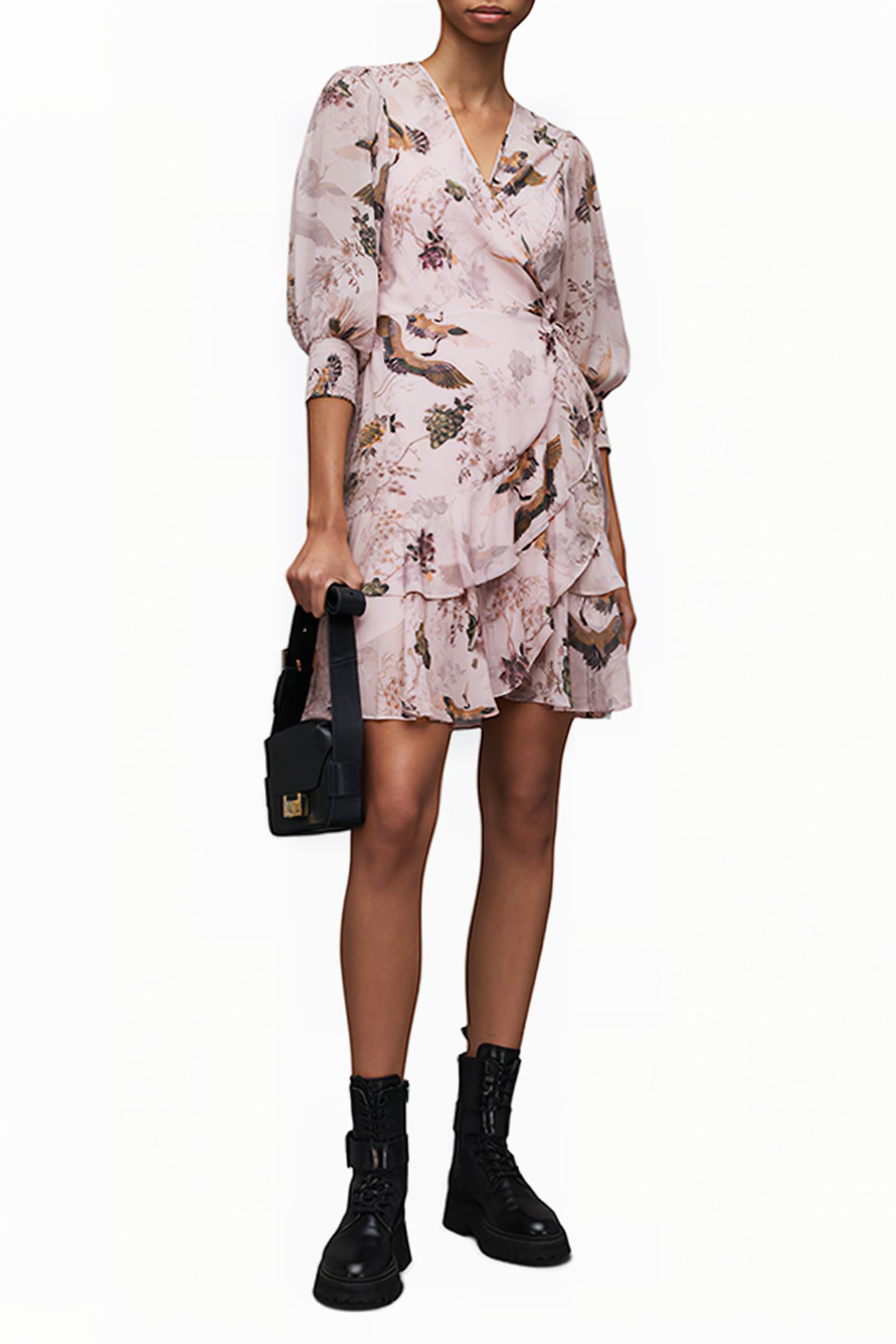 ARI PEGGY DRESS DUSTY PINK 4
