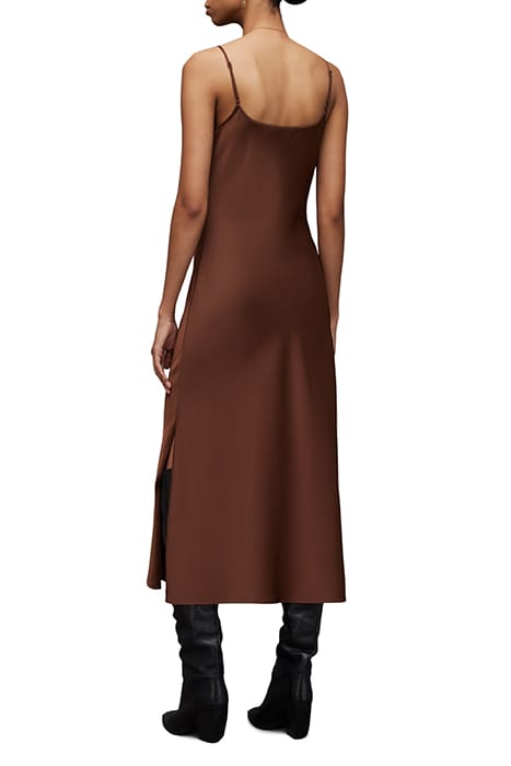 HADLEY DRESS WARM CACAO BROWN 2