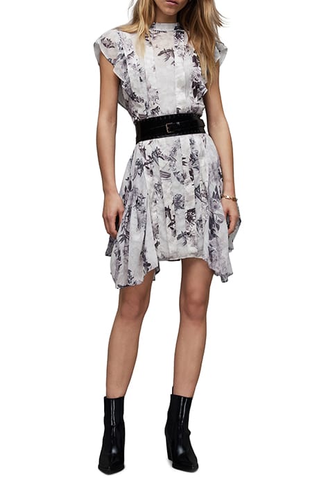 FLEUR AUDREY DRESS MONO WHITE 3