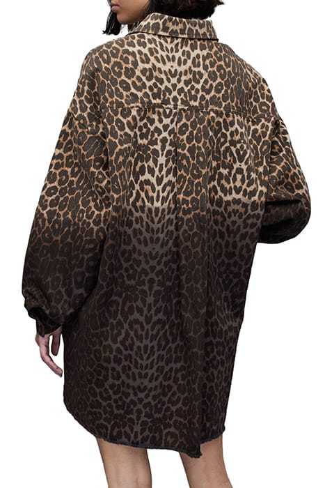 LILY LEPPO SHACKET D ANIMAL BROWN 2