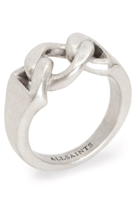 JAY CURB RING WARM SILVER 3