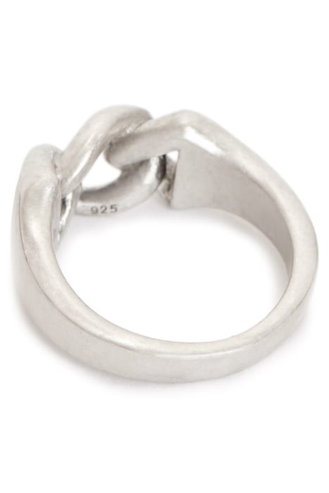 JAY CURB RING WARM SILVER 2