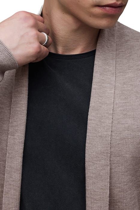MODE MERINO OPEN CAR STONE TAUPE MARL 5