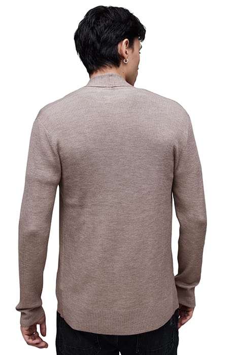 MODE MERINO OPEN CAR STONE TAUPE MARL 2
