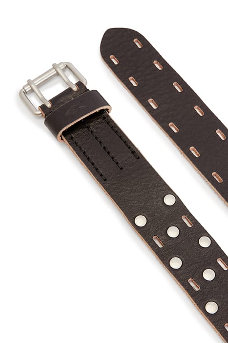 REIGN STUD BELT BLACK/DULL NICKEL 5