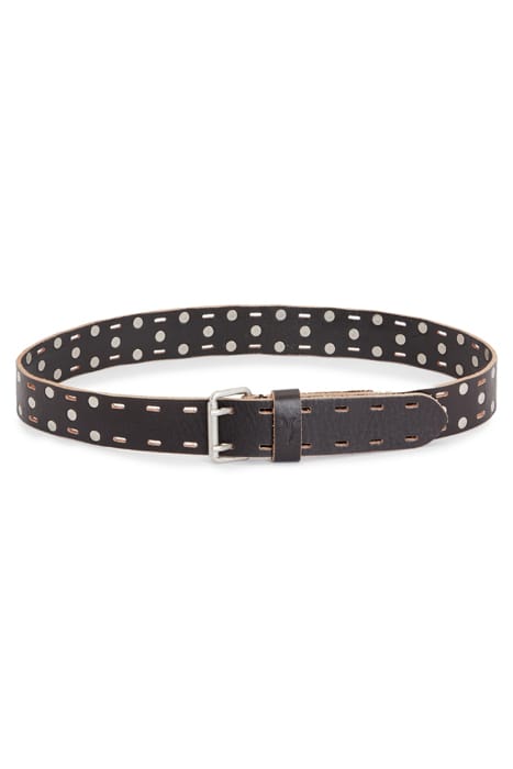 REIGN STUD BELT BLACK/DULL NICKEL 3