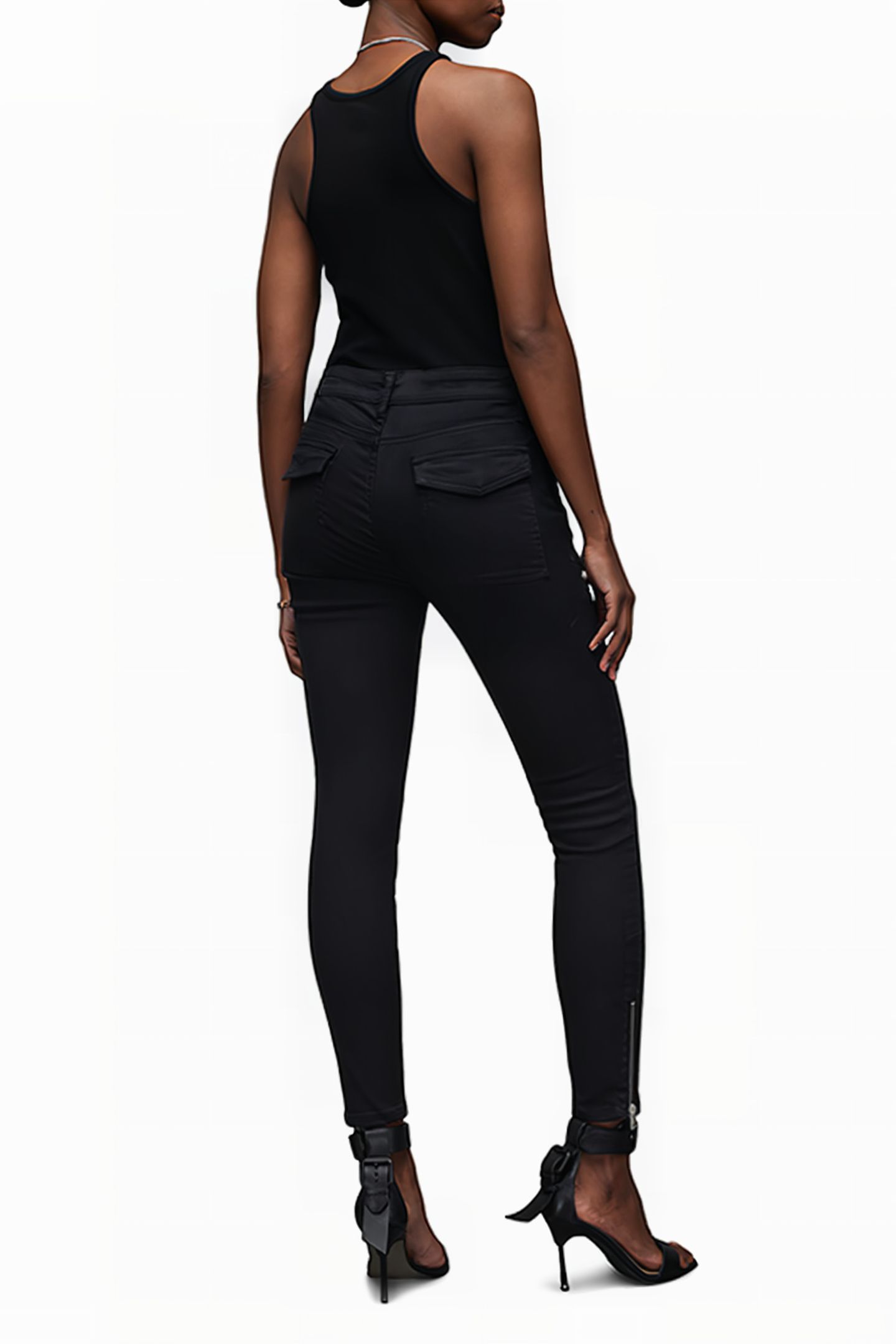 DEMI ZIP SKINNY JEAN BLACK 3