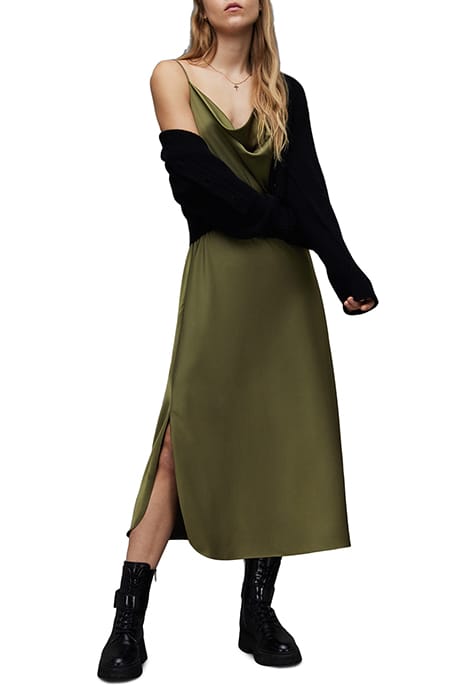 HADLEY DRESS KHAKI GREEN 2