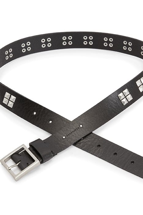 ALEXIA STUD BELT BLACK/DULL NICKEL 5
