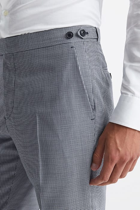 GRANGE SUIT PANTS — NAVY/WHITE 4