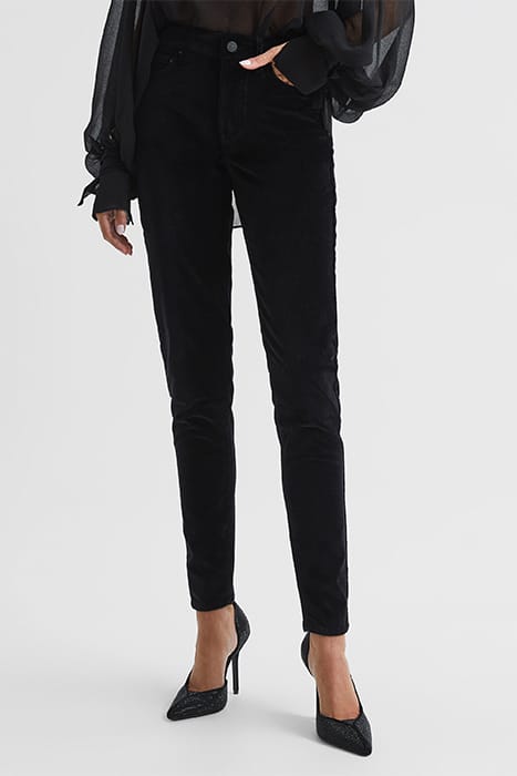 LUX SKINNY PANTS — BLACK 1