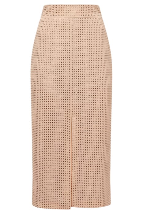 BROOKLYN MIDI SKIRT — NUDE 7