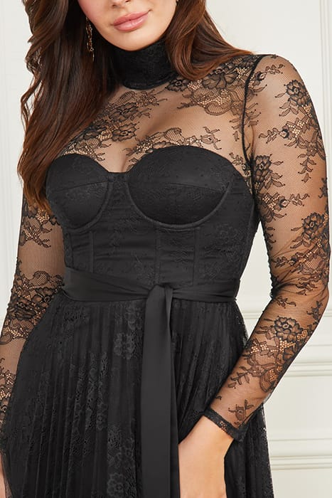 MARCIANO BY GUESS MEI LACE DRESS JET BLACK 4