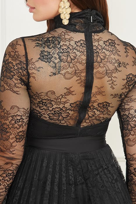 MARCIANO BY GUESS MEI LACE DRESS JET BLACK 5