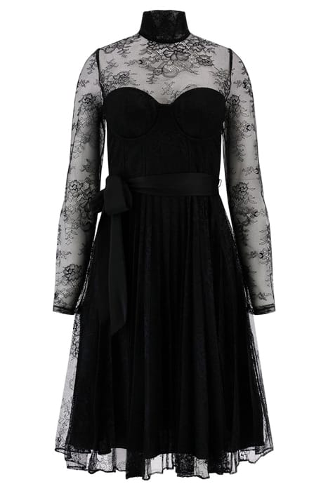 MARCIANO BY GUESS MEI LACE DRESS JET BLACK 6