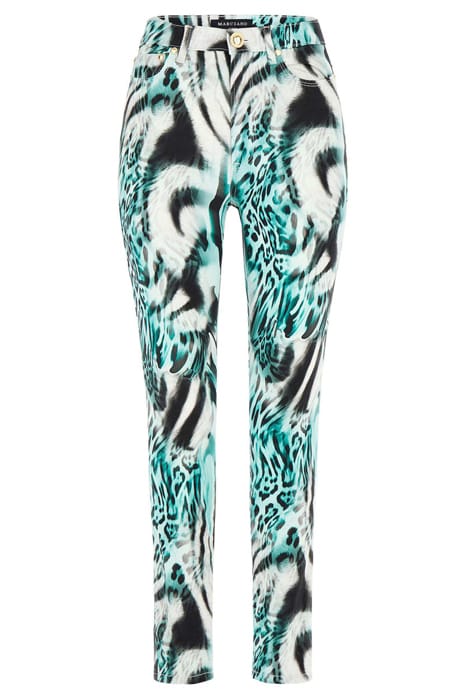 MARCIANO BY GUESS PRINTED STILETTO FELINE FEELING SKINNY PAN 5