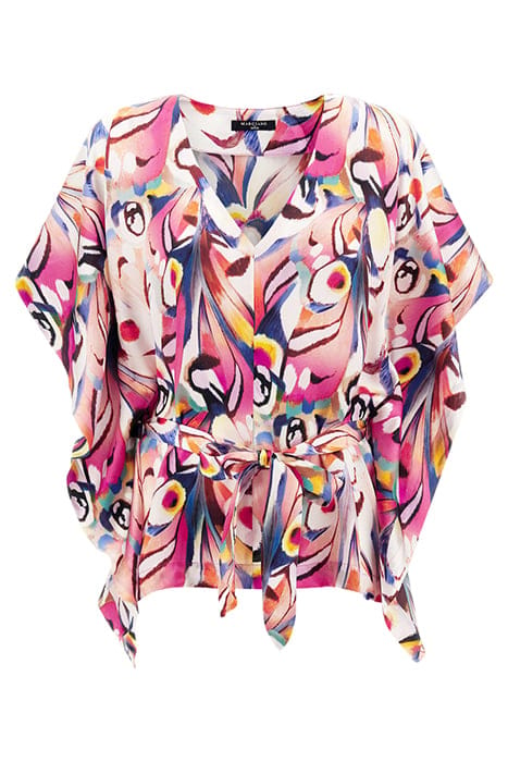MARCIANO BY GUESS MADELYN KIMONO WONDERLAND BLOUSE PRINT 5