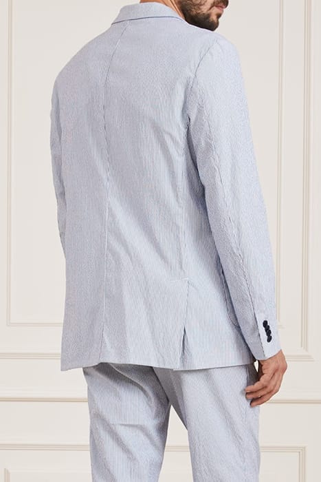 MARCIANO BY GUESS GRANT PATCH PKTS BLUE AND WHITE BLAZER 2