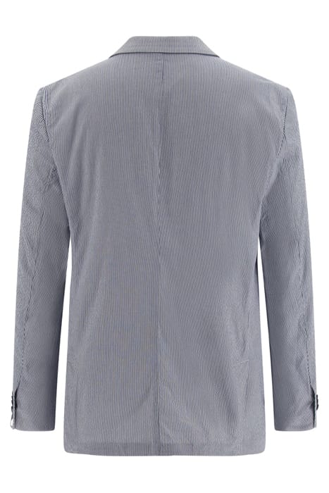 MARCIANO BY GUESS GRANT PATCH PKTS BLUE AND WHITE BLAZER 6