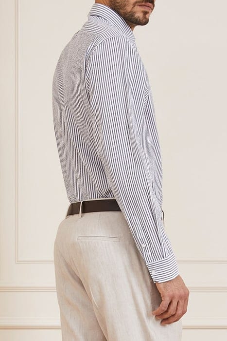 MARCIANO BY GUESS JOE COLLAR NOTCHE BLUE AND WHITE CASUAL SH 2