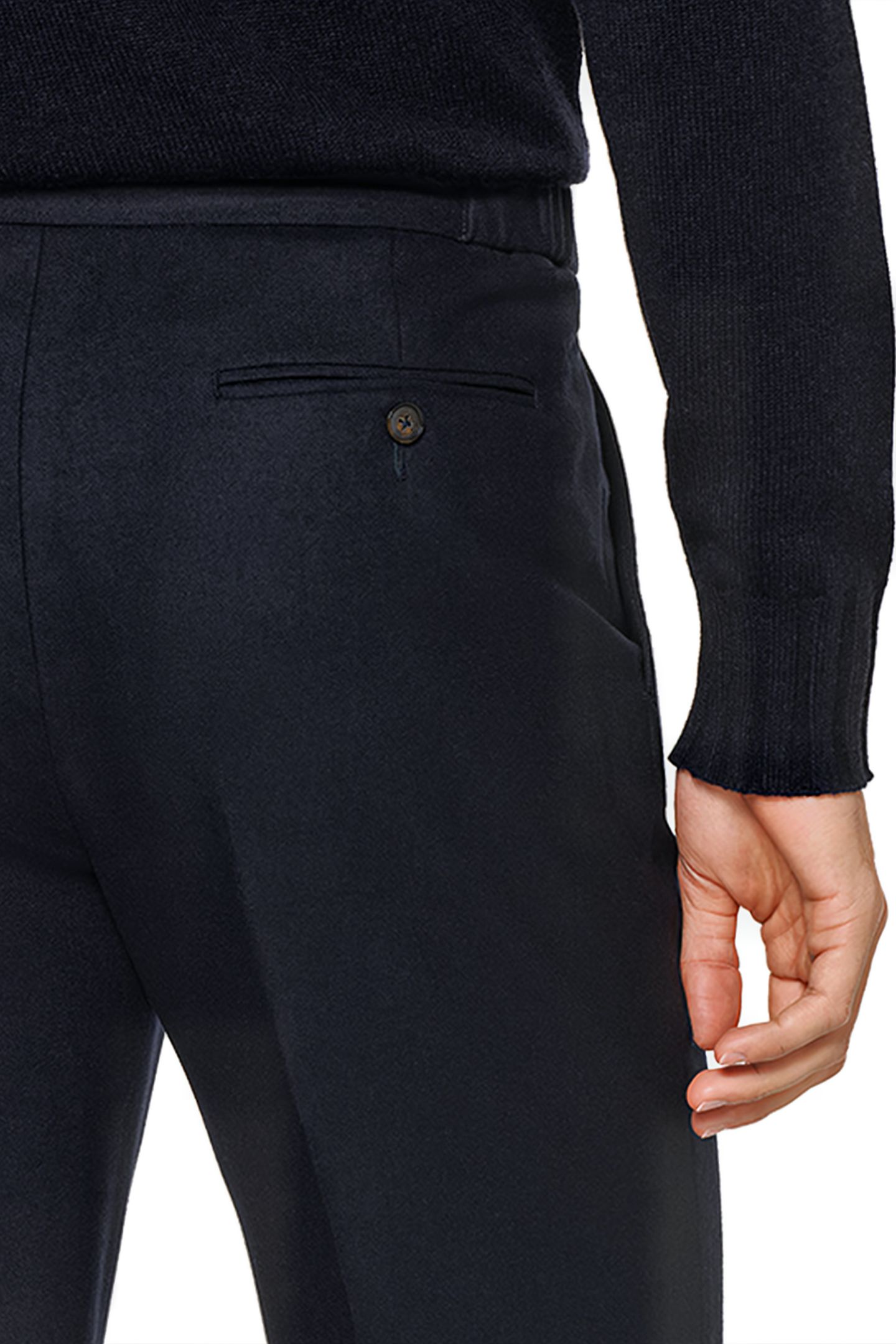 NAVY DRAWSTRING AMES TROUSERS 6