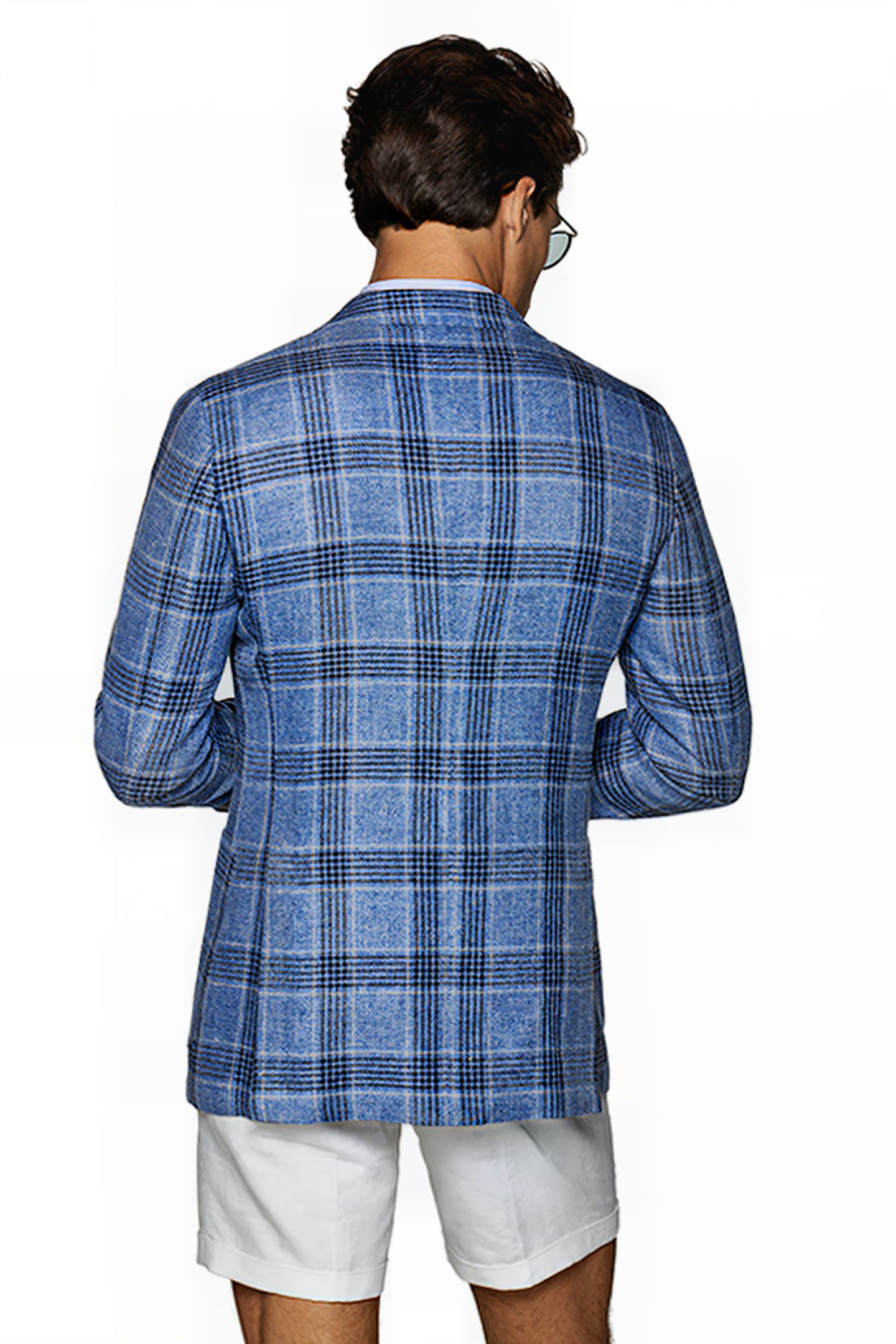 LIGHT BLUE CHECKED HAVANA BLAZER 2