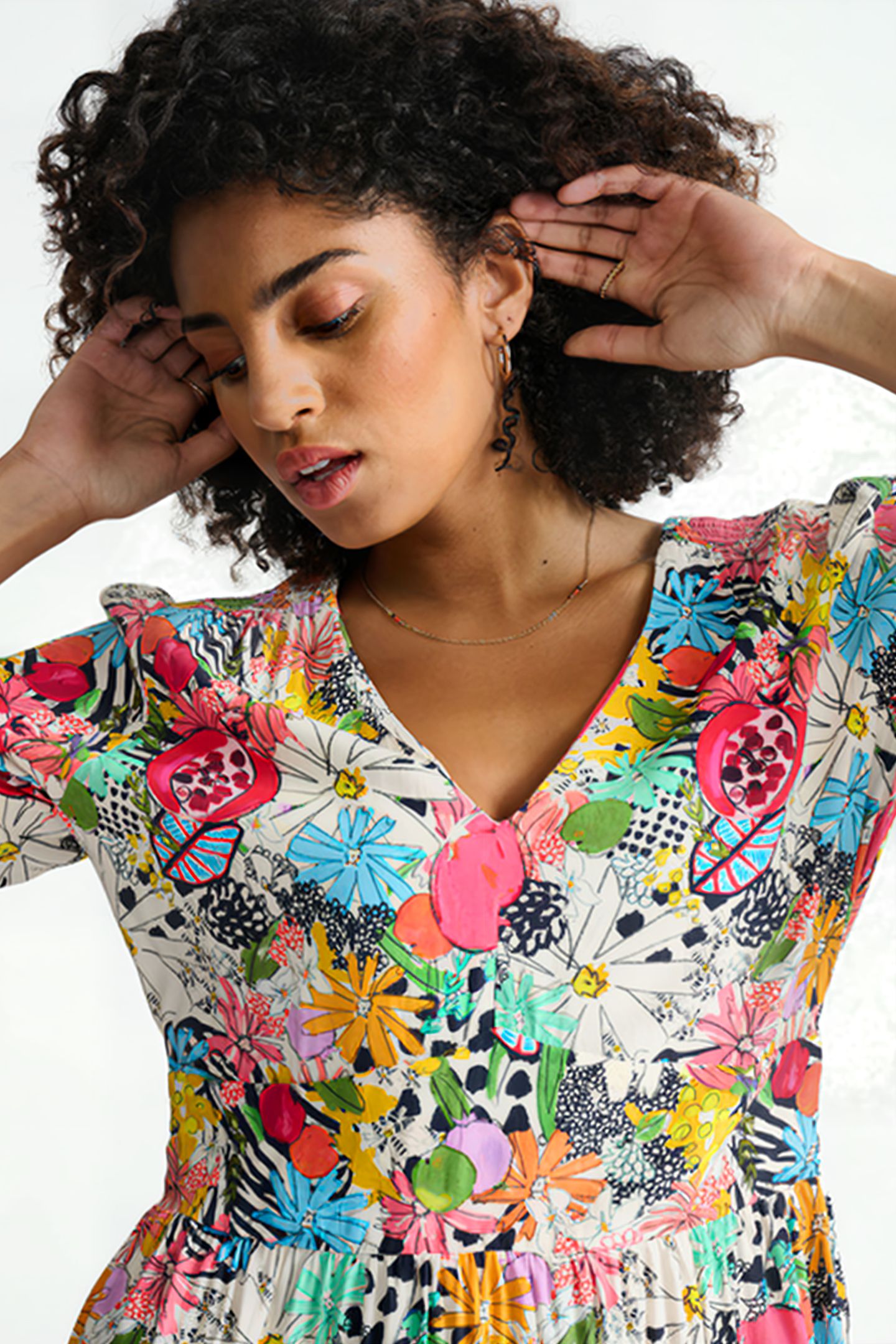 DRESS - LIV TROPICAL BOUQUET 7