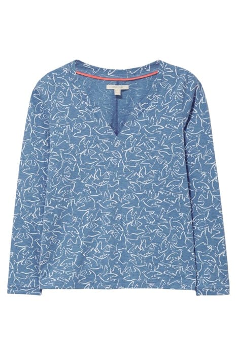 NELLY LS TEE BLUE PRINT 4