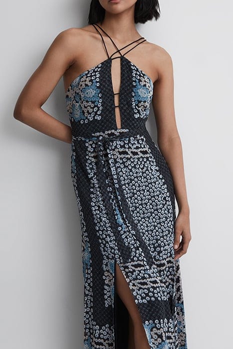 ALIANA MIDI DRESS — NAVY/BLUE 3