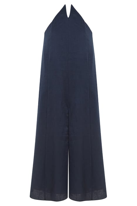 SIAN MIDI DRESS NAVY/WHITE 6