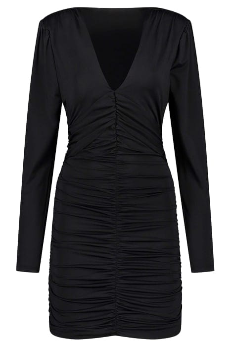GALLERY FOLD DRESS BLACK 1