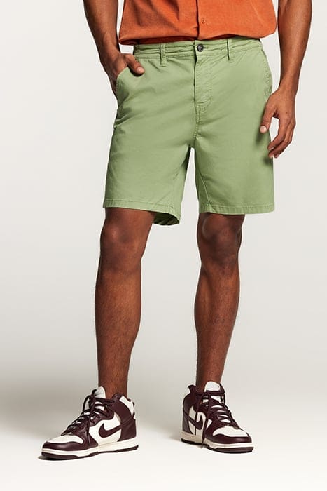 MEN COTTON STRETCH SHORTS JACK TURF GREEN 1
